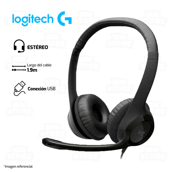 HEADSET LOGITECH H390 USB NEGRO