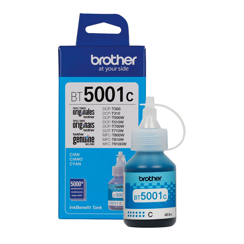 TINTA BROTHER BT5001 CYAN