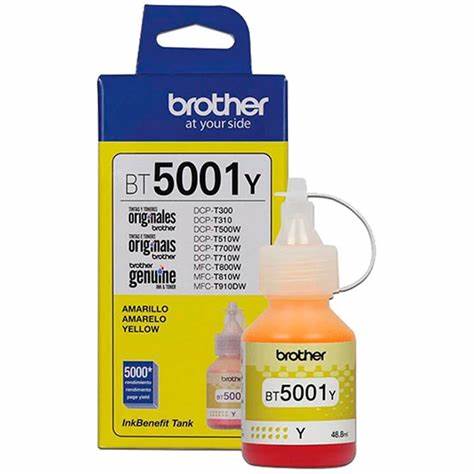 TINTA BROTHER BT5001 AMARILLO