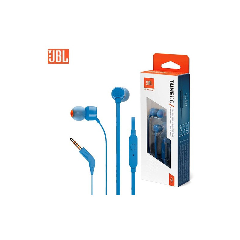 AUDIFONO IN EAR JBL T110 AZUL