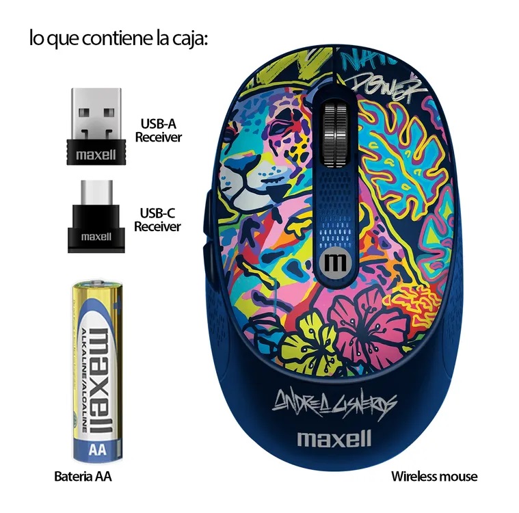 MOUSE INALAMBRICO MAXELL JAGUAR MOWL-320 