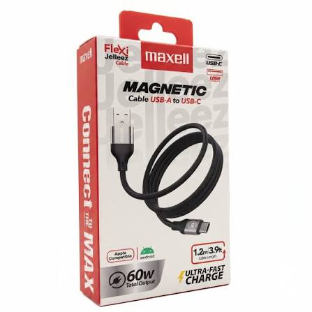 CABLE MAGNETIC MAXELL TIPO C 1.2M 60W